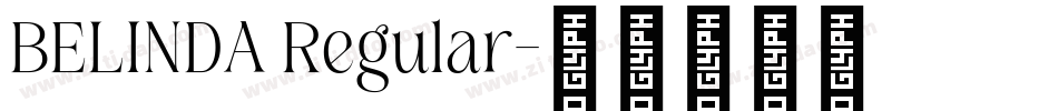BELINDA Regular字体转换